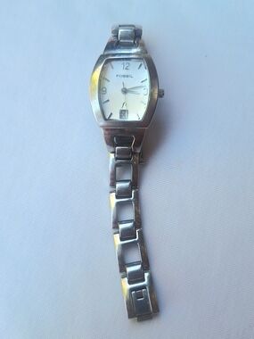 Working Condition Fossil Stainless Steel Women's Bracelet Watch